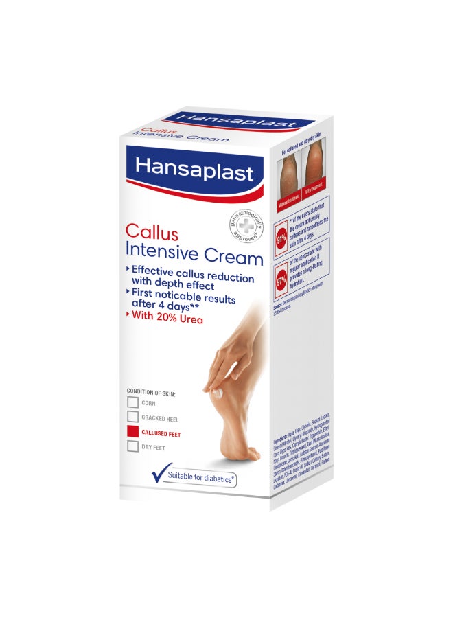 Hansaplast Intensive Callus Cream Callus Reduction Solution Very Dry Feet Noticeable Results 20% Urea